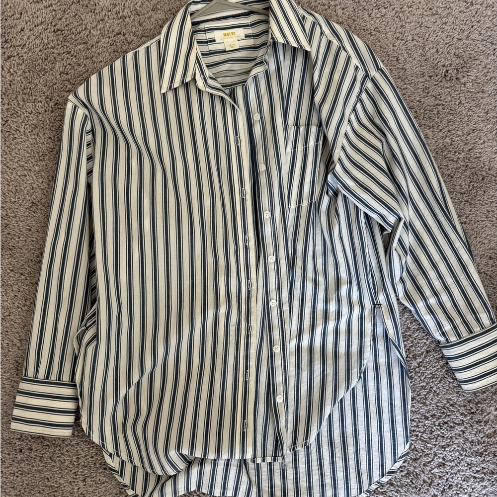Anthropologie Maeve Bennett button down